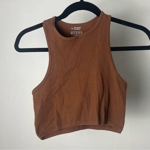 Brown Workout Top